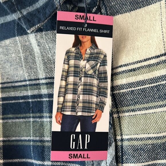NEW Gap Relaxed Fit Flannel Shirt - Picture 2 of 5